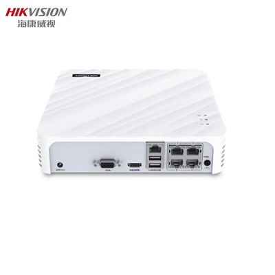 海康威视 监控主 机 DS-7104N-F1/4P 网线供电 台